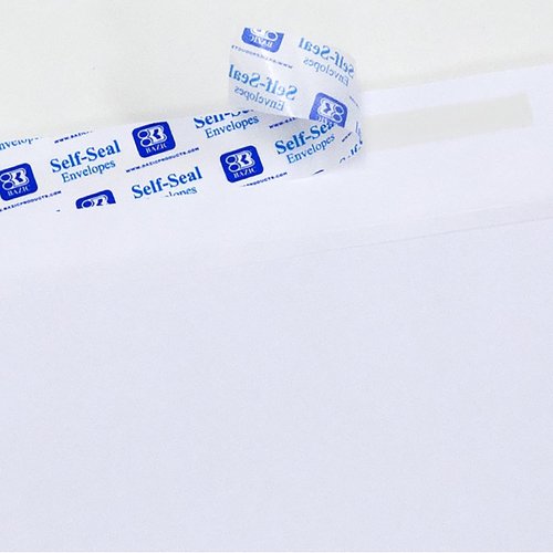 BAZIC Products Self-Seal White Envelopes - No Window Mailing Envelopes, Peel & Seal, 3 5/8" x 6 1/2" (100 Pack)