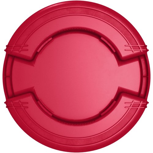 SPARTA Bronco 20 Gallon Trash Can, Thick Polyethylene Bin, NSF Certified Waste Container with Top Handles, Bottom Handholds, Reinforced Base and Stackable, LLDPE, 20 Gallon, Red