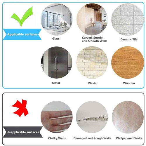 Magnetic Dry Erase Whiteboard Paper with Adhesive, 47" x 35" White Board Film for Wall, Easy to Write and Clean Dry Erase Board for Office, Classroom, Home, Include Marker, Magnetic Eraser and Magnets