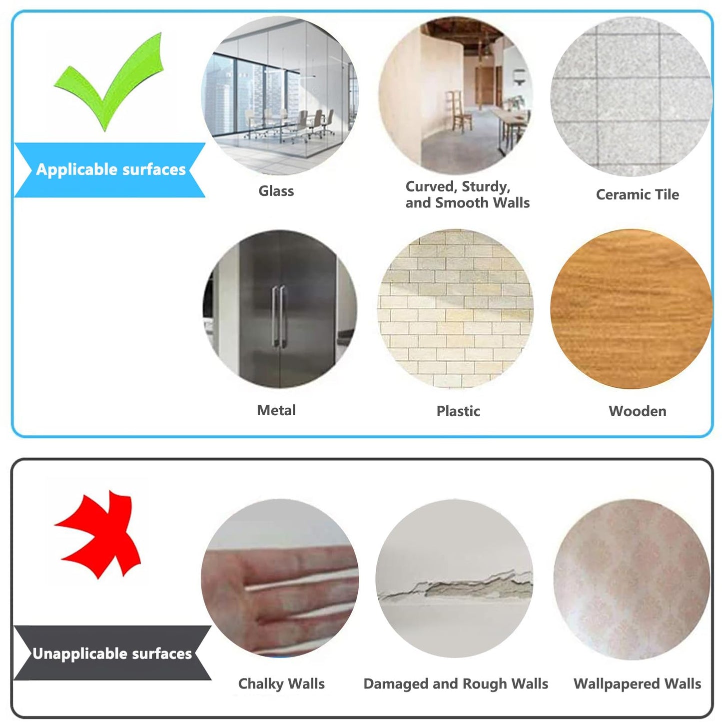 Self-Adhesive Dry Erase Whiteboard Sticker, 47.24" x 23.62" Magnetic Receptive White Board Wall Film, No Ghosting, Easy Write & Clean | Peel & Stick for Office, Home & Classroom,Incl. Accessories