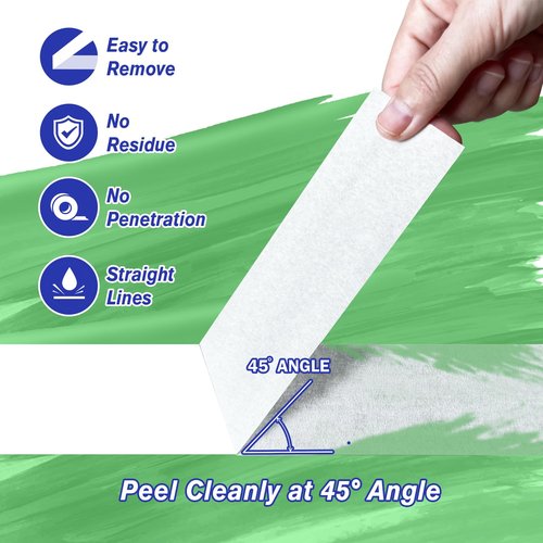 Dreamleven 2 Inch White Painter's Tape with Adhesive for Multi-Surface,General Purpose White Masking Tape for Wall Painting,Labeling,DIY Projects&Crafts,Automotive,Easy Peel and Remove,60 Yards