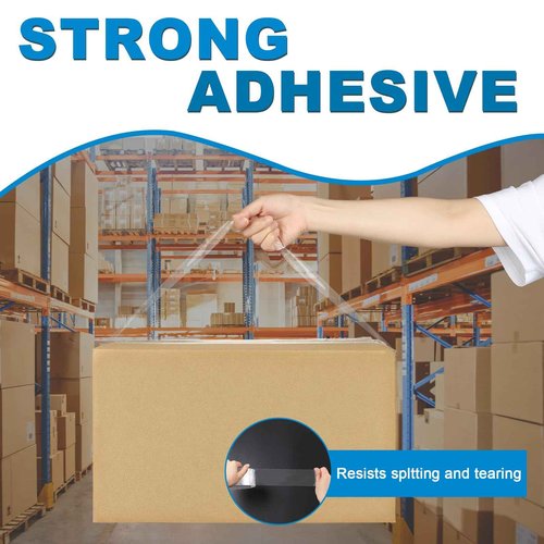 TSHAY Packing Tape, 36 Pack Heavy Duty Shipping and Moving Packing Tape, Clear, Packing and Moving Supplies, 1.88 inch Wide, 65 Yards Per Roll, Total 2340 Yards