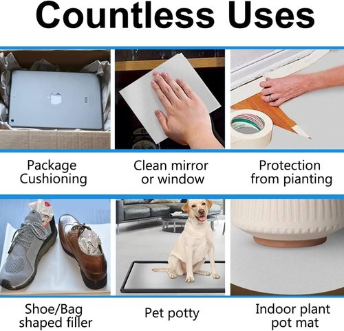 Large Packing Paper Sheets - Bulk Newsprint for Moving & Shipping | 150 Sheets in 12x24in, 27x17in, 24x24in