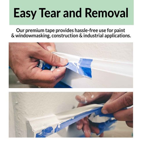Reli. Painter's Tape, Blue | 1" x 55 Yards (1,430 Yards Total) | 26 Rolls - Bulk | Blue Tape/Painters Tape 1 Inch | Paint Tape for Walls, Glass, Wood Trim| Painting/Masking Tape | Blue
