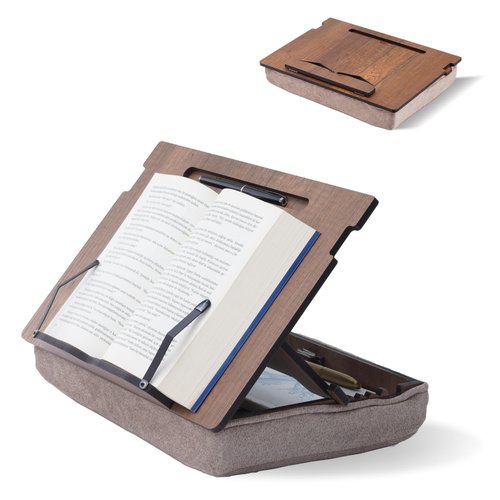 Vigo Wood Book Stand with Storage, Book Holder, Reading Stand, Recipe Book Stand, Wooden Book Stands for Reading, Cookbook Stand for Kitchen, Book Holder for Reading in Bed