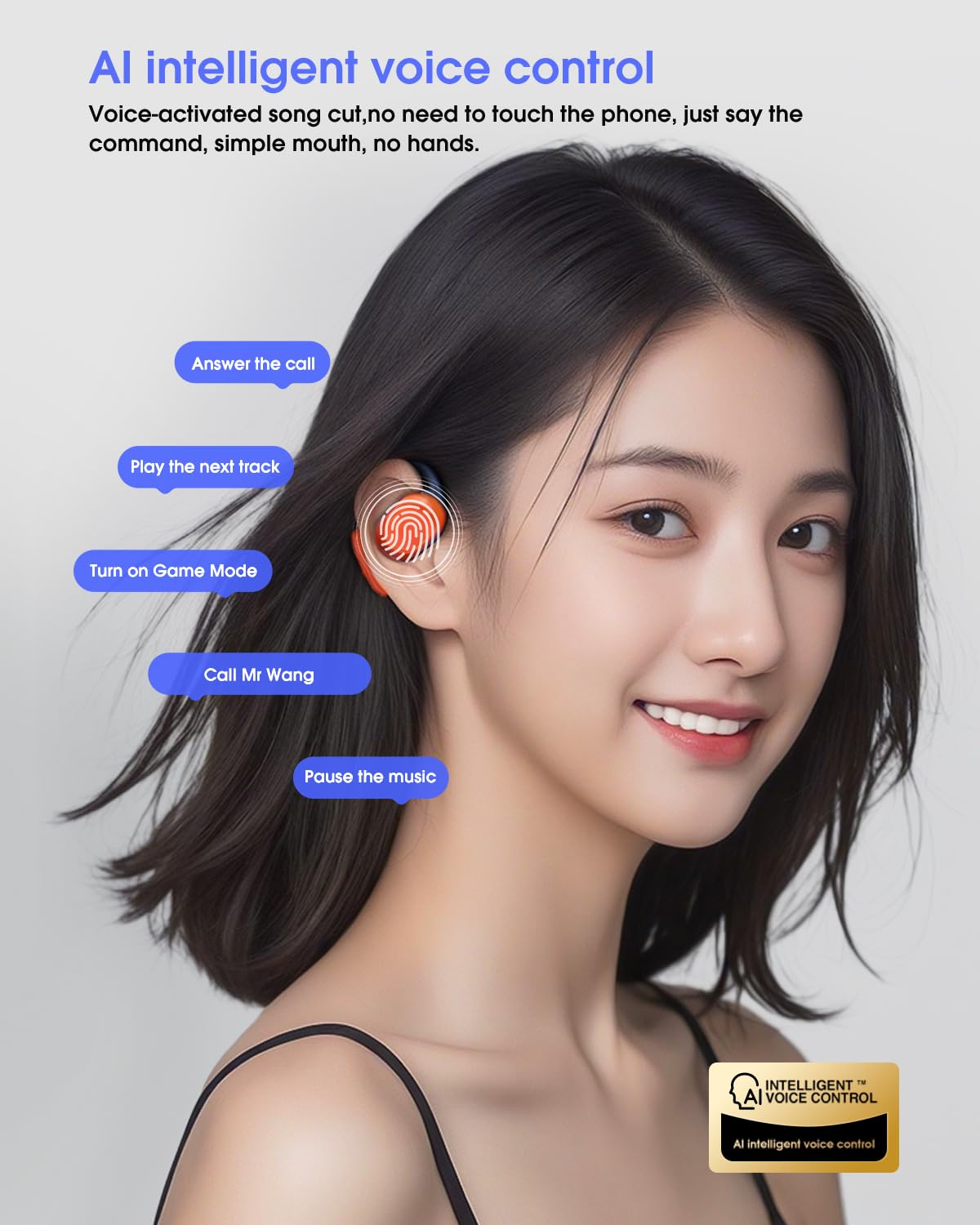 schainyan AI Translator Earbuds Real Time - 164 Languages Translation Headphones, Audio and Video Calls Wireless Bluetooth Interpreter Device for Business, Travel, Learning - Orange