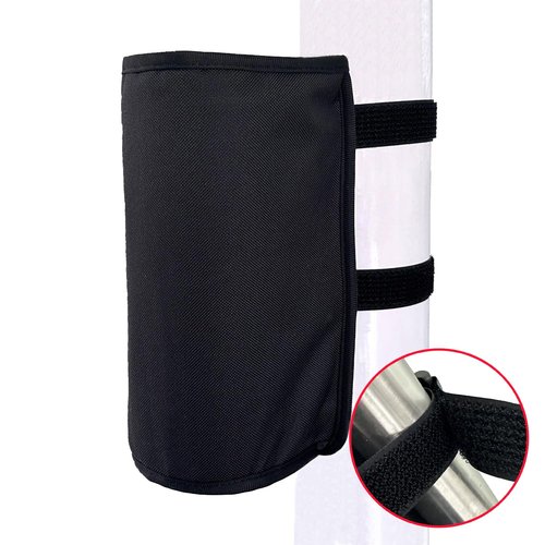 Wanty Drumstick Holder Drum Sticks Nylon Holder High-Capacity Bag with Two Hook & Loop Straps for Drumsticks Mallets Brushes Up to 10 Pairs Drum Set Accessories