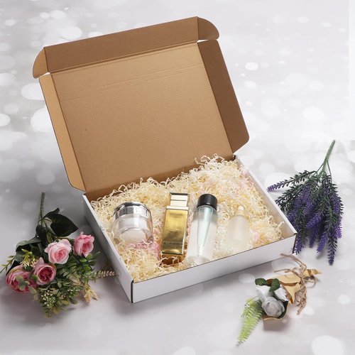 RLAVBL Shipping Boxes - 12x9x2 White Corrugated Cardboard - Set of 25 for Packing & Mailing
