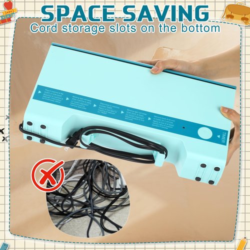 MotiMind Thermal Binding Machine Kit Includes 110v Cinch Binding Machine Double Sided Tape Dots 20 Glue Strips 50 Scrapbook Paper for DIY Journals Notebooks Photo Books Documents (Blue,Classic)