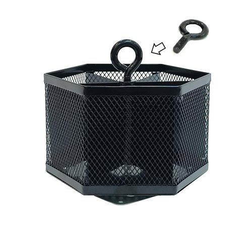 SETTFRFE Hexagon 360° Rotating Pen Organizer for Desk,6 Compartments Mesh Pencil Holder,Desktop Caddy Organizer,Black.