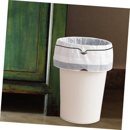 SOLUSTRE 4pcs Elastic Trash Can Bands Flat Adjustable Bungee Cords for Trash Bag 70cm Circumference Garbage Bag Fixing Ring for Waste Bin