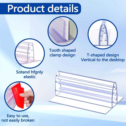 Fulmoon 100 Pcs Sign Holder, Adhesive Base Sign Holders Multiple Uses for Counters, Warehouses, Base Holders with Strong Adhesive (1.6 * 3in)