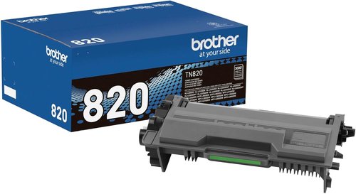 Brother Genuine Toner Cartridge TN820 - High-Yield Black Toner for Up to 3,000 Pages