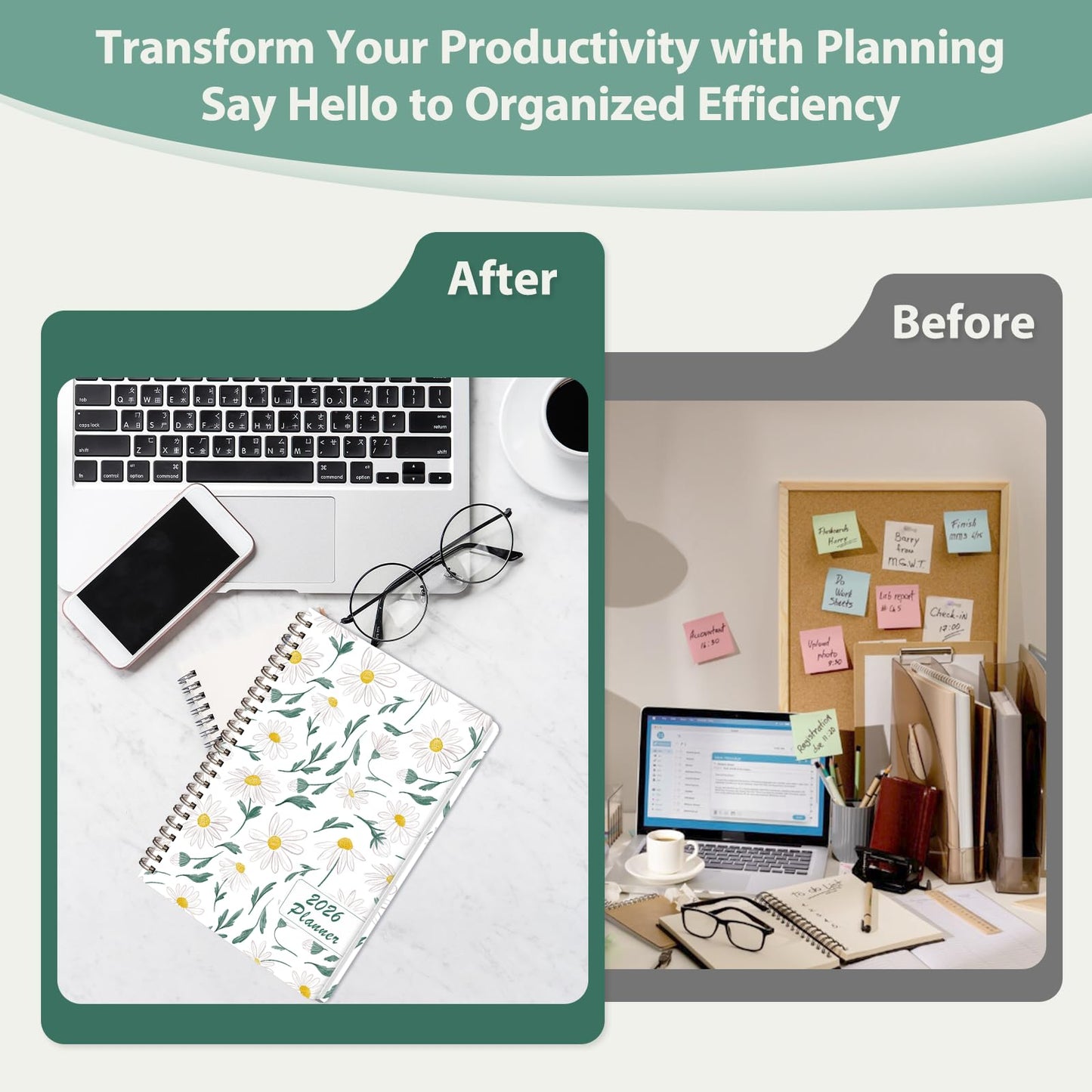 2026 Planner, Weekly and Monthly Calendar Academic Planner, Jan 2026 - Dec 2026, Planning Agenda Book for Desk Accessories and School Supplies - A5 (6.3'' x 8.5'')