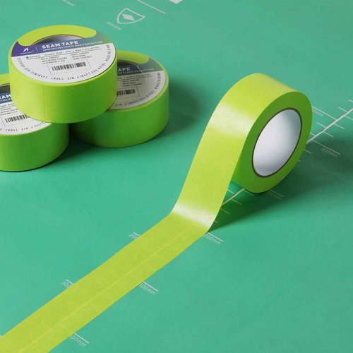 Sheeldify Gen.III-Tech Seam Tape Specialized for Floor Protection | Edge Tape | Masking Tape, 90 Day+ (Green, 6 Roll, 2" x164')