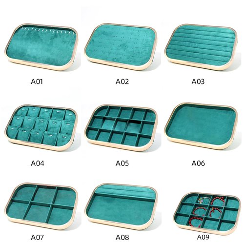 jiingekk Velvets Jewelry Organizers Displaying Tray Necklace and Holder for Pendants and Accessories Storage Solution