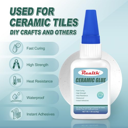 Ceramic Glue by [Brand Name] - Clear 30g | Food Safe, Waterproof Adhesive for Porcelain, Pottery & DIY Crafts