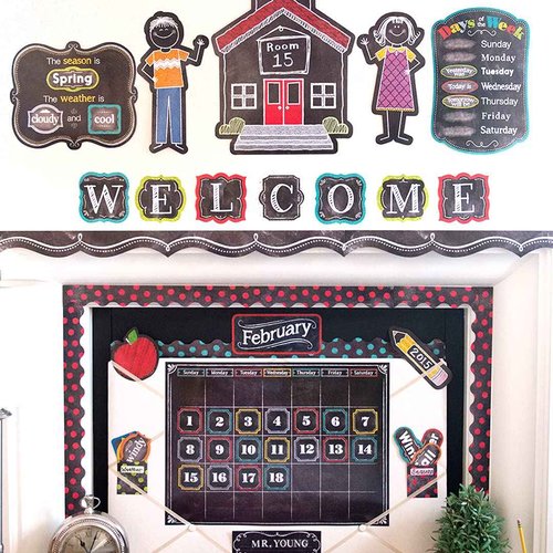 CTP Chalkboard Punch-Out Letters for Classroom – Essential Homeschool Supplies – Top Back to School Supplies Creative Teaching Press (Pack of 2)
