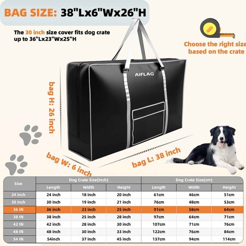 AIFLAG Carrying Case for Dog Crate & Playpen, All-in-One Storage Bag for Collapsible Pet Products, Portable Travel Carrier for Foldable Dog Bed, Cat Bed and Pet Supplies