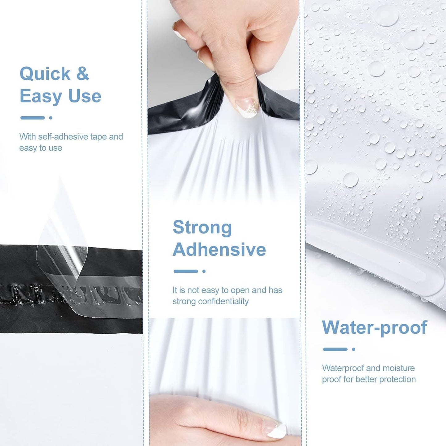 Metronic Poly Mailers 19x24 Inch 2000pcs White, Large Shipping Bags for Clothes,Self Adhesive Shipping Envelopes for Small Business,Waterproof Mailers Poly Bags for Shipping,Packaging Mailing Bags