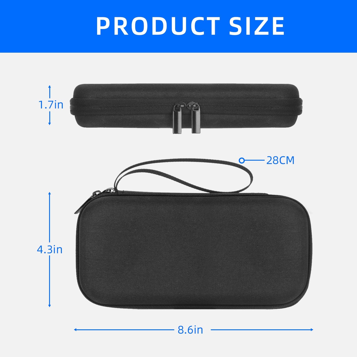 Hard Carry Case Compatible with Texas Instruments TI-30Xa, TI-30XIIS, TI-30XS MultiView, TI-36X Pro & BA II Plus | Protective Storage Pouch for Scientific/Financial Calculators (Black)