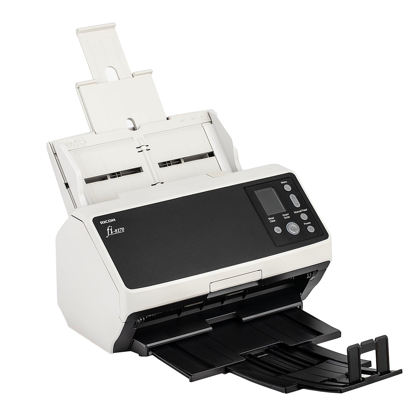 Ricoh fi-8170 Professional High Speed Color Duplex Document Scanner (PA03810-B055) + USB Printer Cable + Network Cable