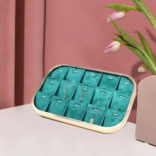 jiingekk Velvets Jewelry Organizers Displaying Tray Necklace and Holder for Pendants and Accessories Storage Solution