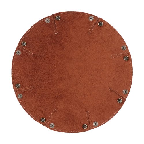 Londo Genuine Leather Round Tray Organizer - Practical Storage Box for Wallets, Watches, Keys, Coins, Cell Phones and Office Equipment