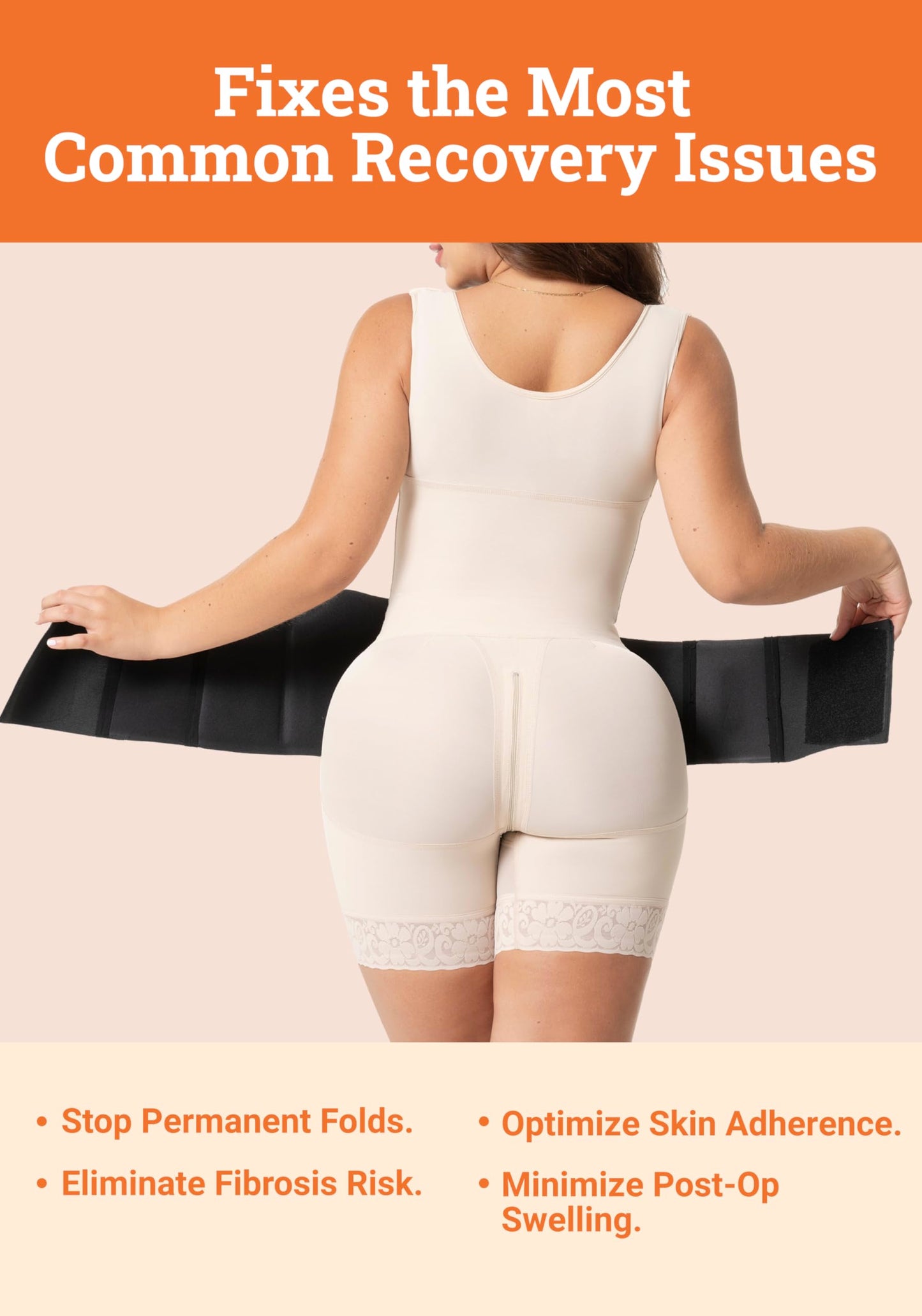 BE SHAPY 360 Lipo Foam Wrap Around Ab Board | Lipo Boards Post Surgery 360 | Tummy Tuck Recovery Must Haves Black