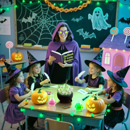 AmazingSpark Halloween Witches Cauldron Pen Holder Glow in The Dark Bubbling Witches Cauldron Pot Makeup Brush Pencil Holder for Gothic Desk Decor Halloween Desk Organizer for Spooky Gifts