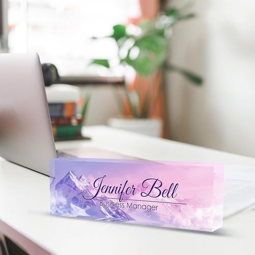 Himalayan Personalized Name Plate - Custom Acrylic Desk Accessory | Ideal Office Gift for Coworkers & Teachers
