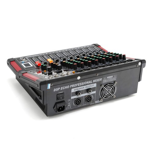 TC-Home 8 Channel Powered Mixer Professional Mixing Amplifier 16DSP TRS USB Bluetooth Home Recording