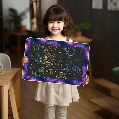 Bulletin Board Borders, Space Theme Classroom Decor, 2 Rolls Galaxy Starry Sky Scalloped Bulletin Board Borders for School Office Classroom Door Wall Decor Teacher Must Haves, 72ft