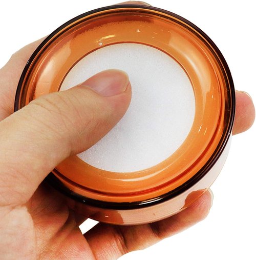 Dahszhi Desktop Sponge Finger Moistener - 2.7" Diameter, Brown - Pack of 3