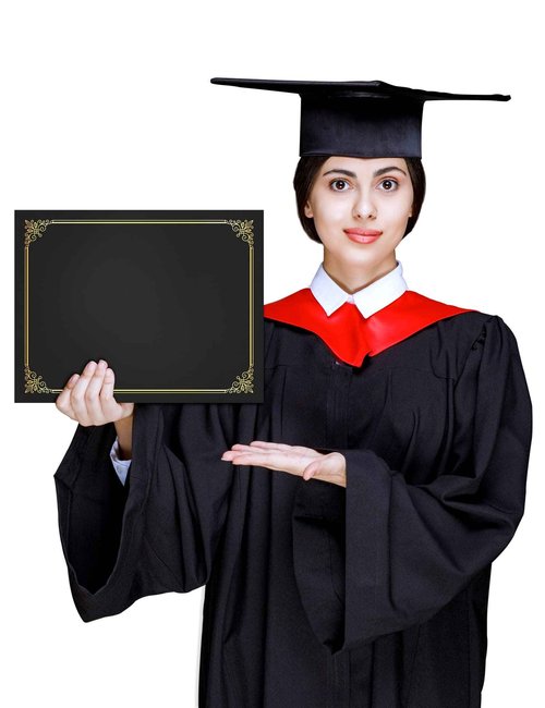 GNL 50 Packs Black Certificate Holders - Diploma Holders, Certificate Covers with Gold Foil Border, for Letter Size 8.5 x 11 Award Certificate Paper and Documents
