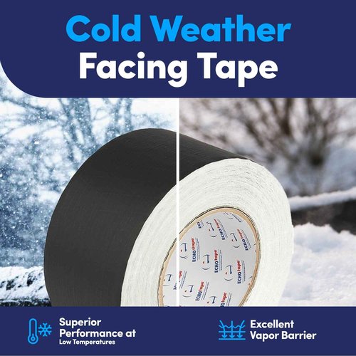 ECHOtape FS-G7735 | All Weather Lamtec WMP-10/PSK Facing Tape | Metal Building Insulation Tape | White Seam and Repair Tape | Cold Weather Acrylic Adhesive | Contractor Tape | 2.83 in x 50 yds