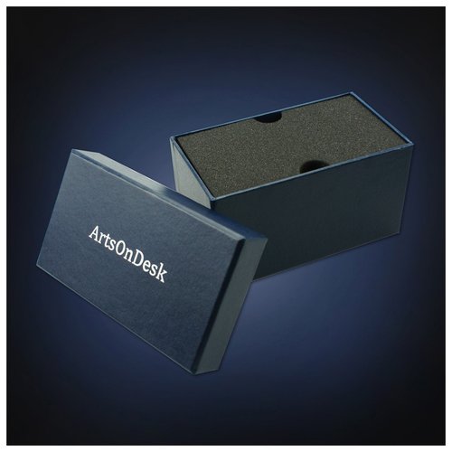 ArtsOnDesk Modern Art Business Card Stand Holder Mr101 Stainless Steel Mirror Polish Patented Luxury High-end Desk Accessory Business Card Case Office Organizer Thanksgiving Gift Christmas Gift.