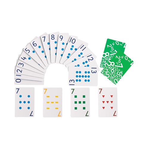 Edxeducation Playing Cards - Fun Learning Game for Kids - Set of 8 Decks, 448 Cards - Multicolored Patterns