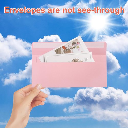 Colorful Envelopes by [Brand Name] - 200 PCS Self-Seal #10 Business Mailing Envelopes | 4 1/8 X 9 ½ Inch