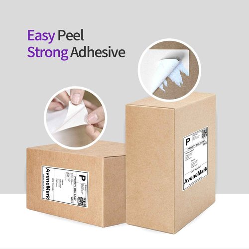 AveneMark - 12 Rolls Compatible with Brother DK-1241 (4" x 6") Replacement Shipping Labels - 200/Roll DK Adress Labels for Brother QL Label Printers - Include 1 Detachable Frame