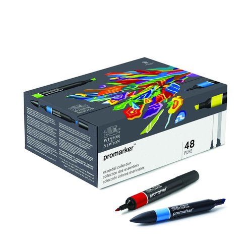Winsor & Newton Promarker, Set of 48, Essential Collection