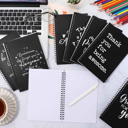 Yeaqee 20 Pcs Thank You Gifts Bulk, Employee Appreciation Gifts, Inspirational Spiral Notebook/Journal for Women Men Office School Coworker Teacher Volunteer Present