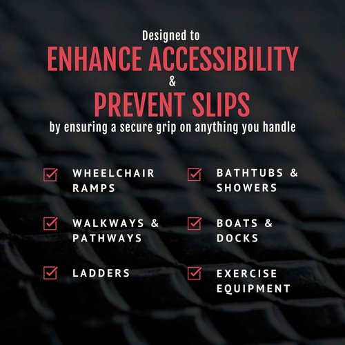 CATTONGUE GRIPS Non-Abrasive Grip Tape Wrap - 2” Thick Heavy-Duty, Waterproof Anti-Slip Tape for Wrapping Tools, Bats, Gym Equipment - Indoor & Outdoor Anti-Slip Solution (Clear, 60ft)