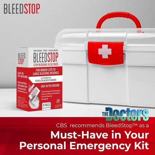 BleedStop™ First Aid Powder - Rapid Blood Clotting Solution for Severe Wounds | 5 Pack (15g)