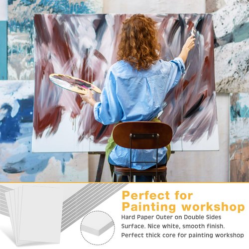 Tenceur 20 Pcs Large Foam Boards Bulk Foam Core Backing Board 3/16 Inch Thickness Foam Core Board Foam Poster Boards for Presentations, School, Office, Art Projects(White,30 x 40 x 3/16 Inches)