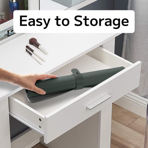 Damcrop Desk Pad Mat Protector, Makeup Mat Dual-Sided PU Leather, Non-Slip Desk Pad with Suede Backing, Waterproof Vanity Organizer Mat, Multi-Use as Mouse Pad or Keyboard Mat 23.62''*11.81''