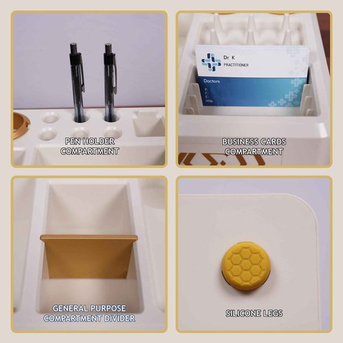 SYNKMED DDORG II: Doctors' Desk Organizer for Medical/Healthcare Professionals, Medical Offices, Clinics, Hospitals for medical devices, equipment, consumables, office supplies, Best Gift for Doctors
