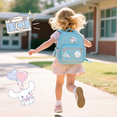 ALFUN Cute Stationery Kawaii School Supplies Stuff Set, Includs Gel Pens Stickers Keychain Notebook Pins Badge Holder Lanyard Sticky Note Bookmark Ruler