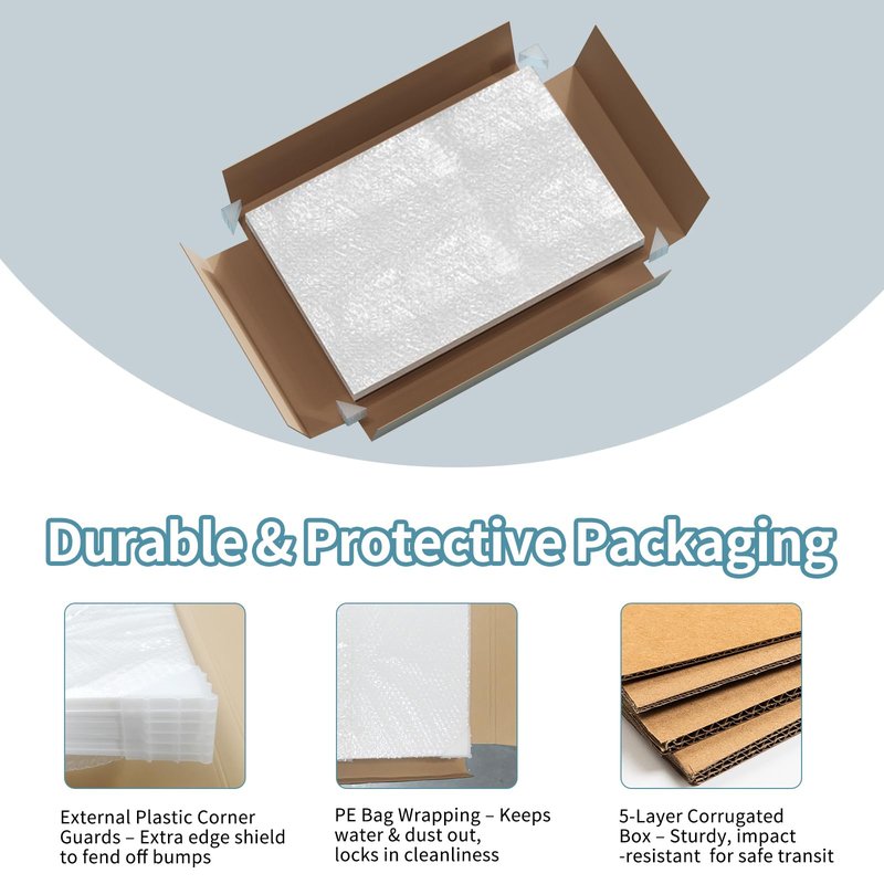 XyaMov 4 Pack Foam Board 27.5" x 39.4", 0.23 Inch Thickness White Poster Board, Double-Sided Acid-Free Foam Core Board, Large Lightweight Foam Boards for Painting, Display, Craft & School Projects