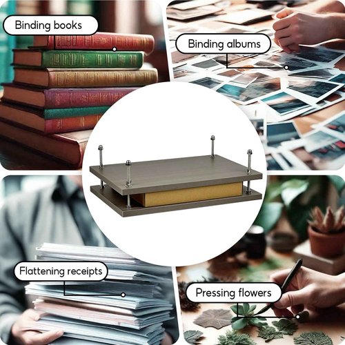HEYUROP Book Press, Book Binding Machine, Flower Press Kit 17.7 * 11.8 inch